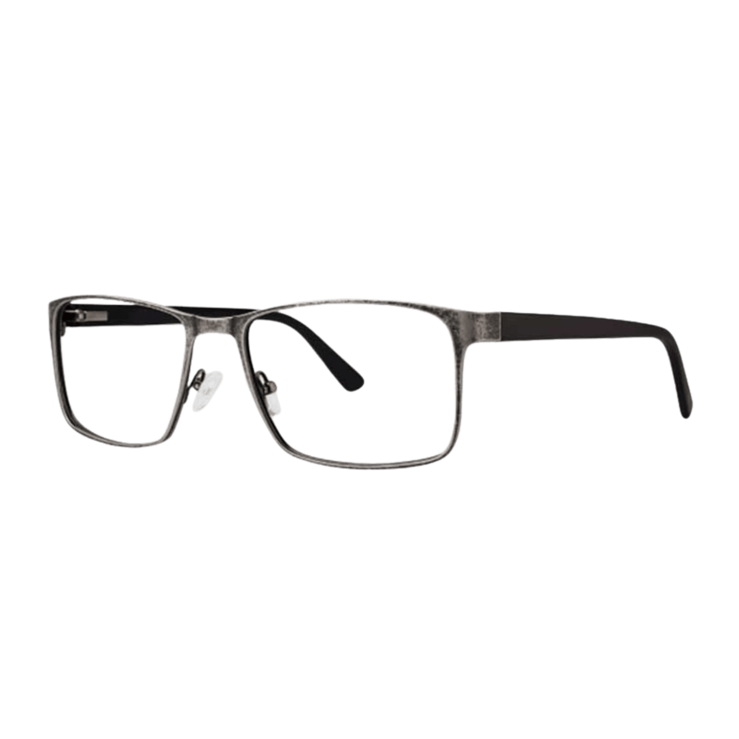Black pewter mens eyeglass frame