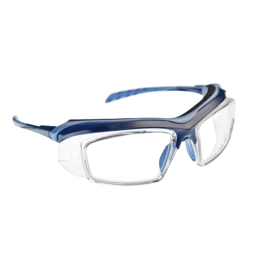 Armo safety wrap eyeglasses in blue
