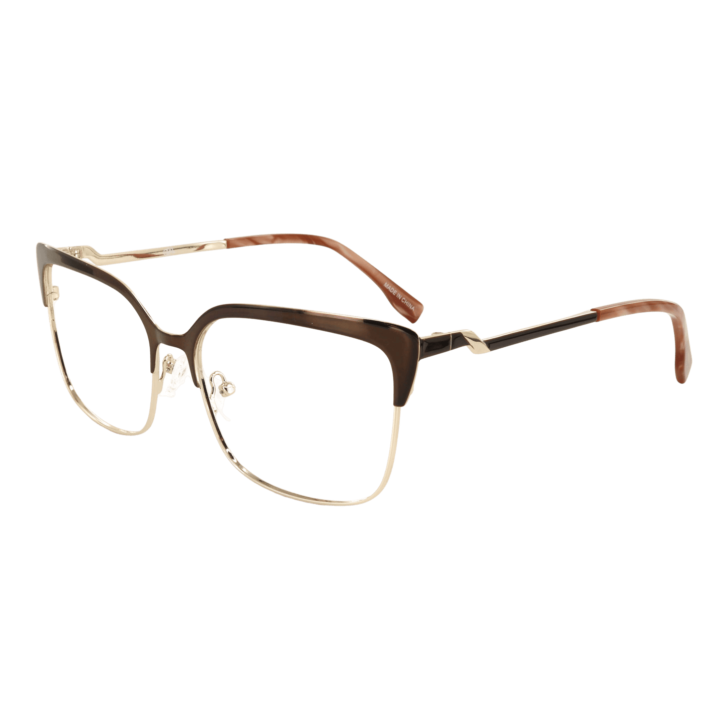 Brown eyeglass frame made for women 