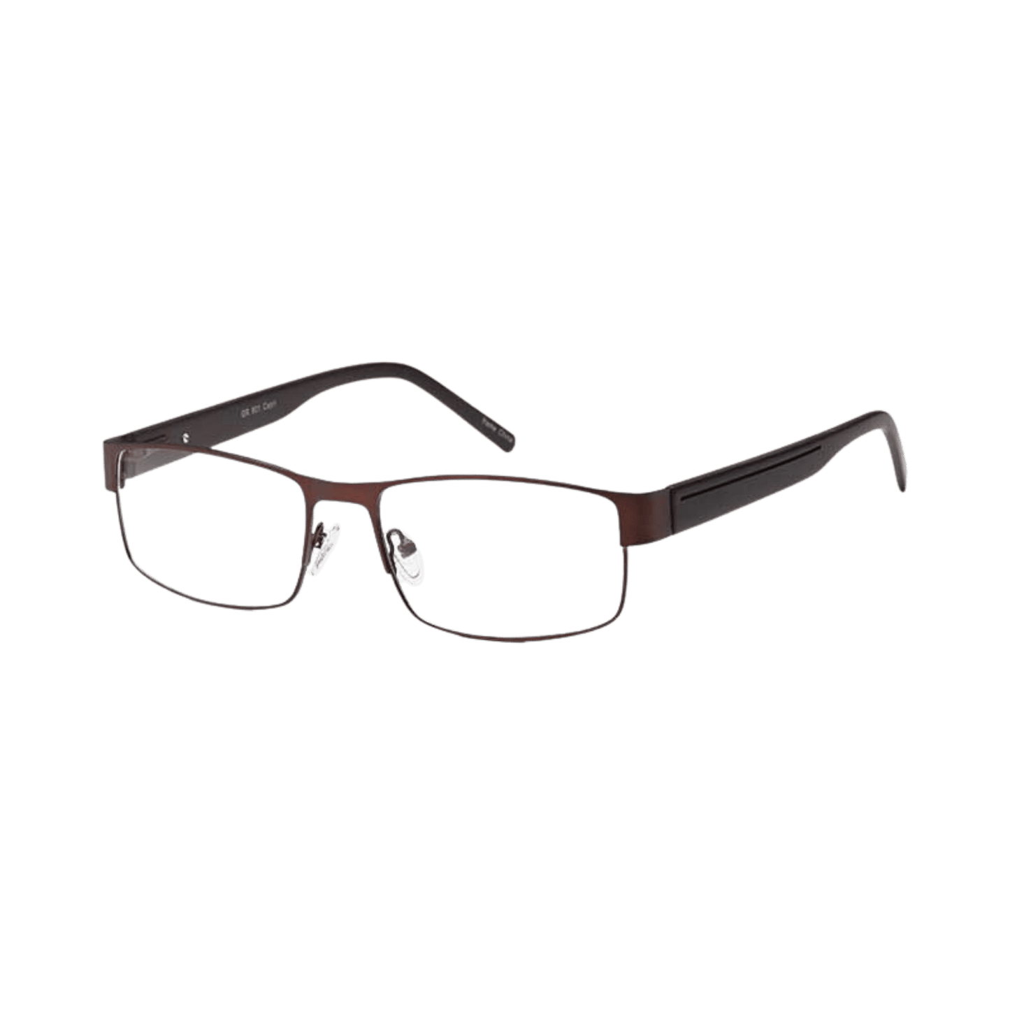 Brown large fit eyeglasses