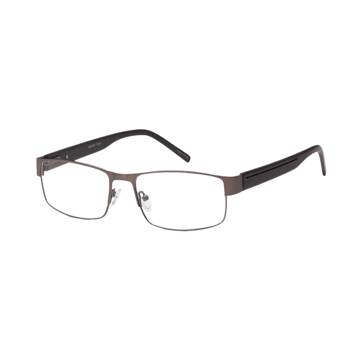 Gunmetal large fit eyeglasses