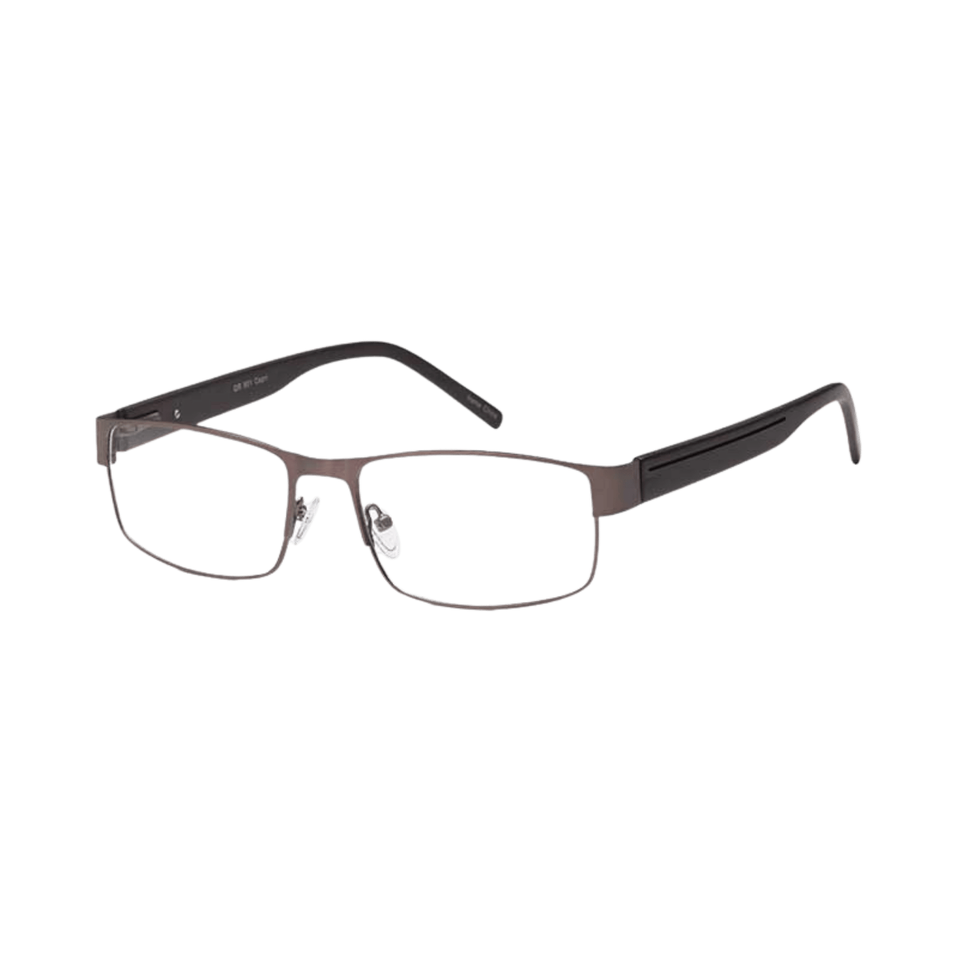 Gunmetal large fit eyeglasses
