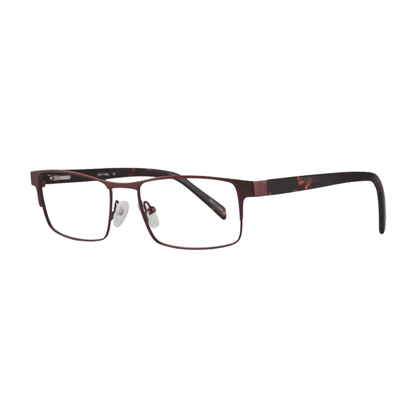 Full rim brown eyeglasses