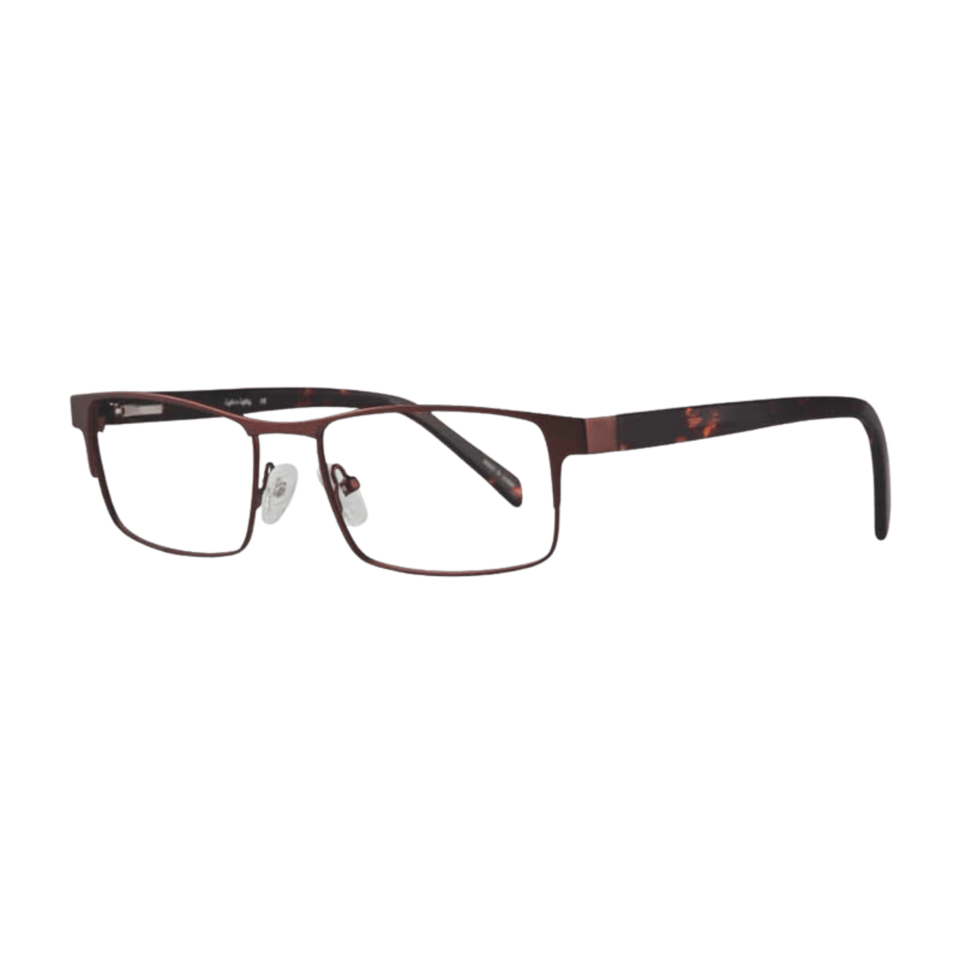 Full rim brown eyeglasses