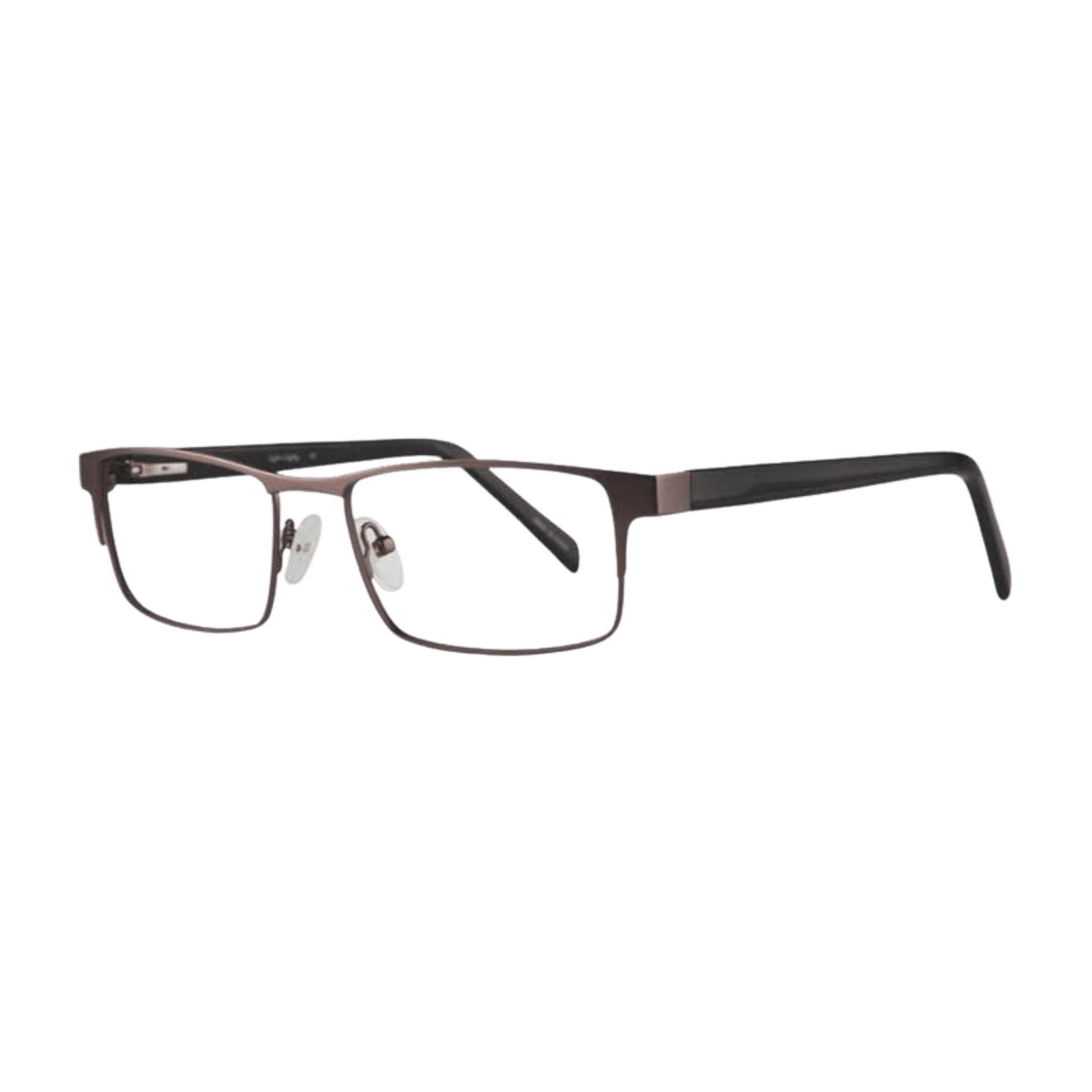 Full rim gunmetal eyeglasses