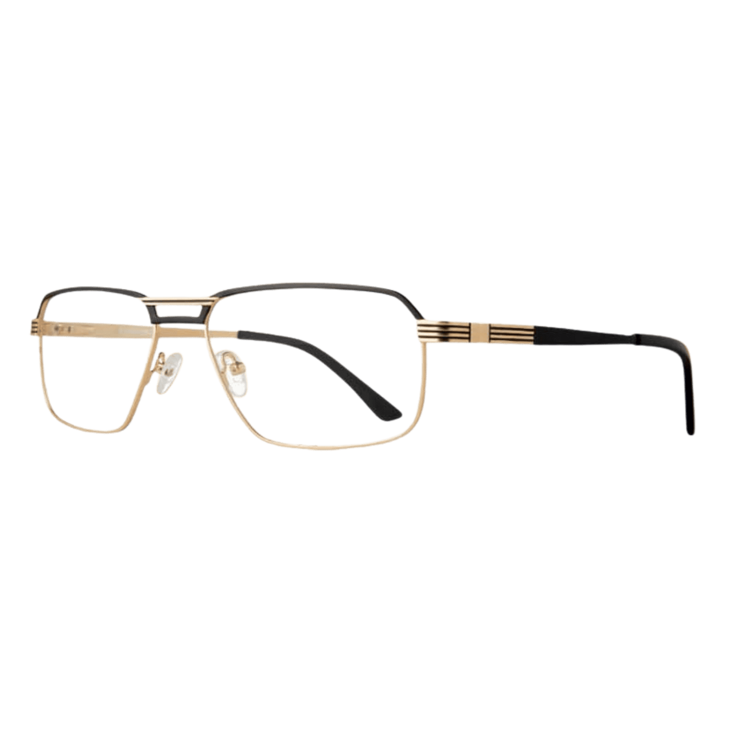 Aviator timeless black gold eyeglasses