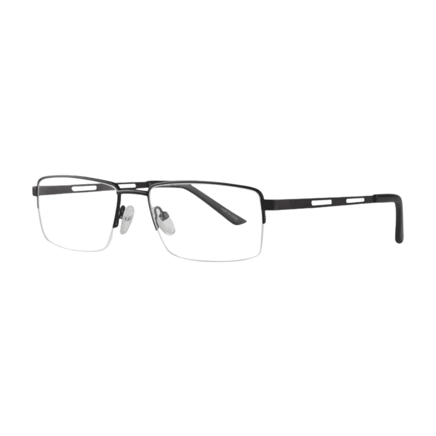 Stainless steel semi rimless gunmetal frame 