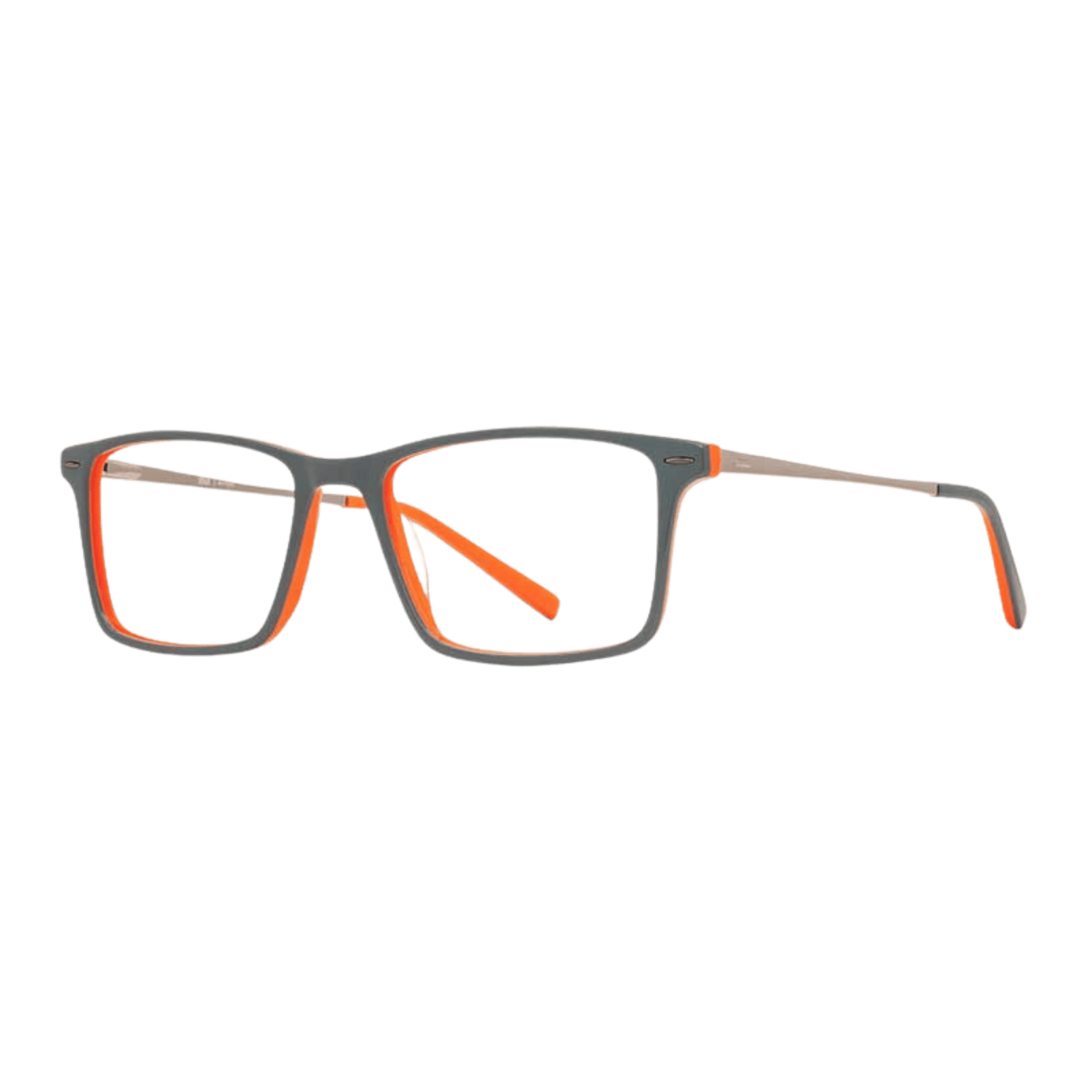 Rectangular orange kids eyeglasses