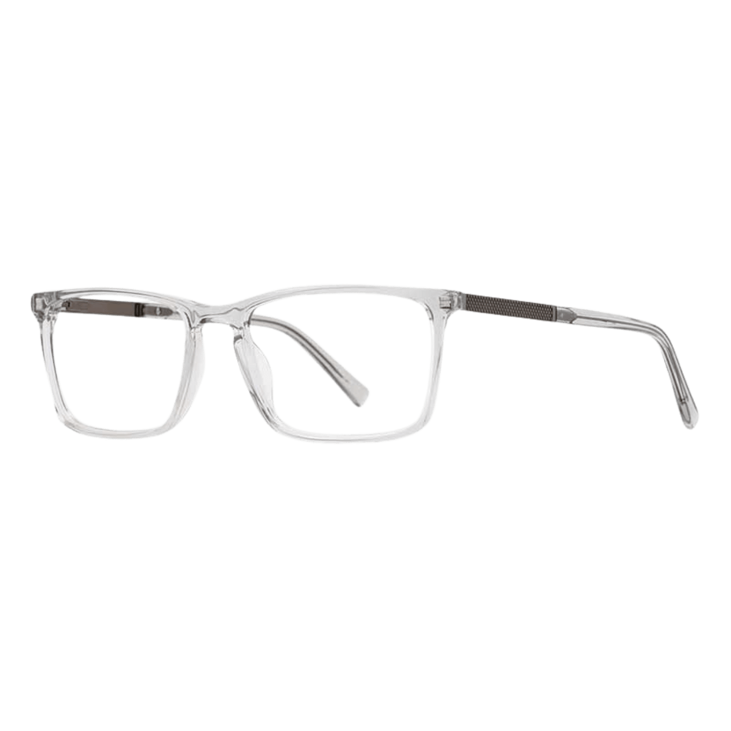 classic men’s rectangular acetate frame crystal graphite