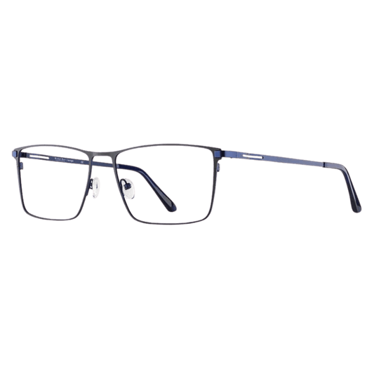 Geek chic black navy frame 