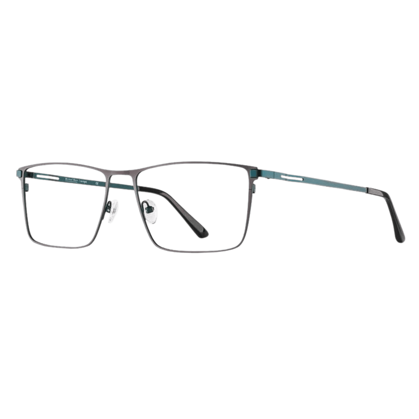 Geek chic graphic teal frame 