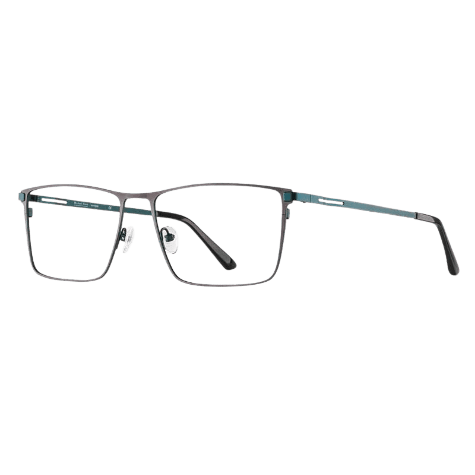 Geek chic graphic teal frame 