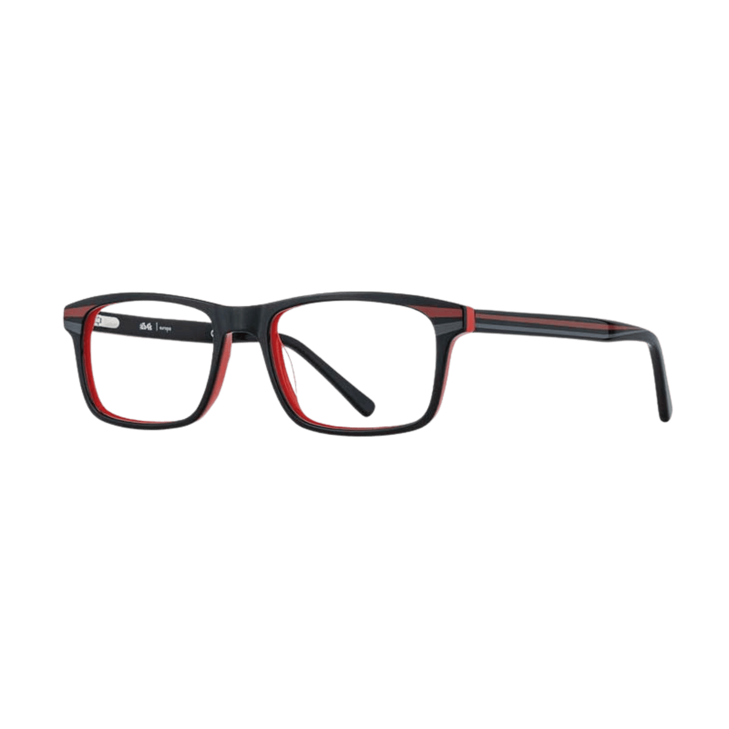 Kids Eyeglasses in Red Black 