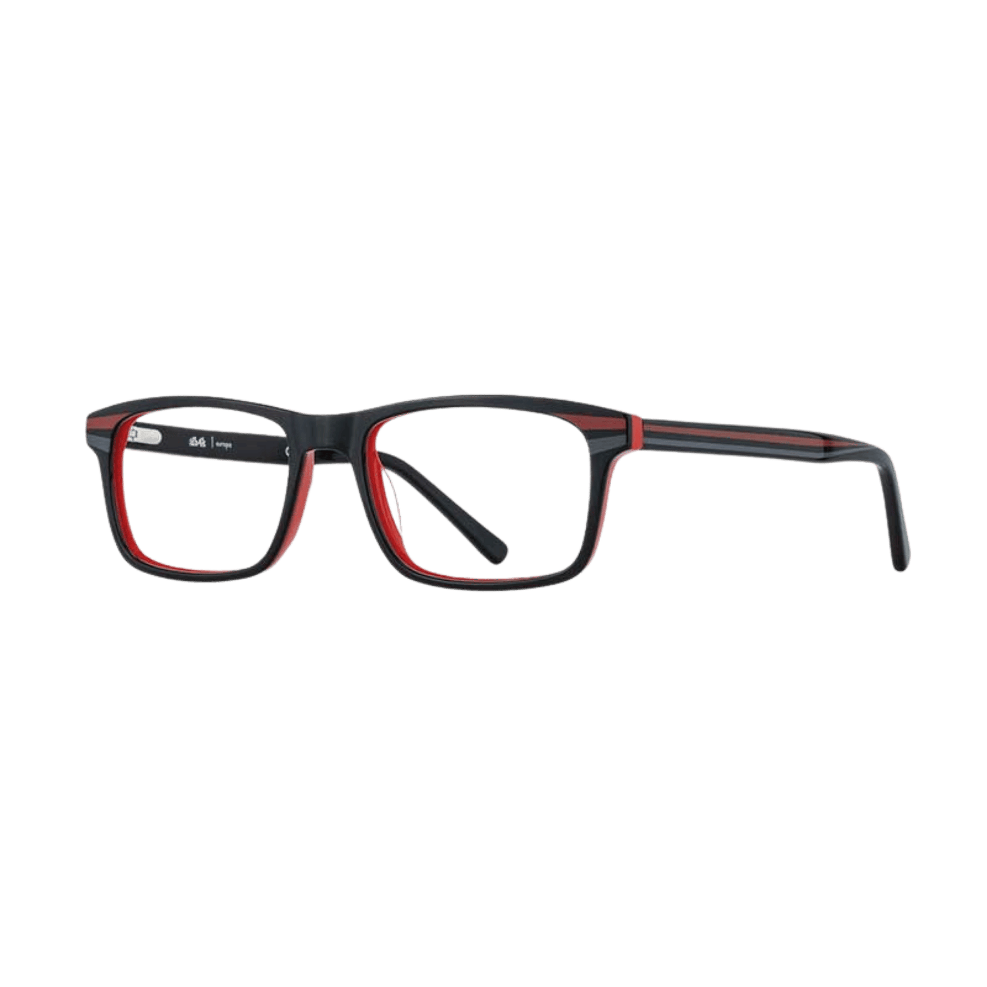 Kids Eyeglasses in Red Black 