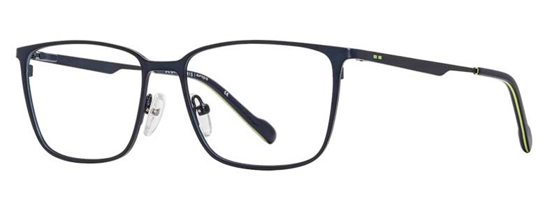 Black eyeglasses on a white background