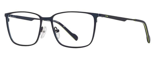 Black eyeglasses on a white background