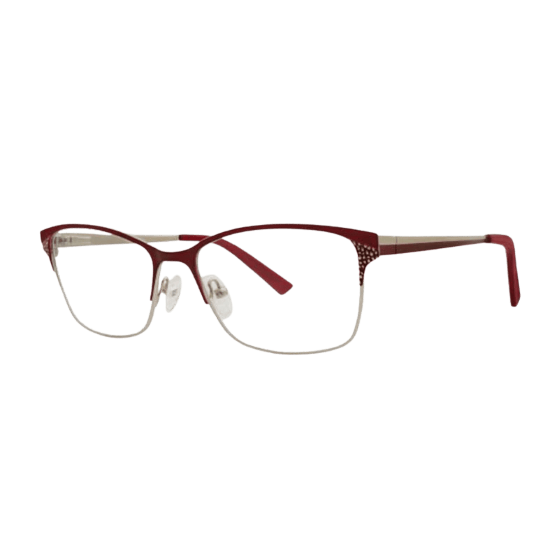 Burgundy silver womens frame 