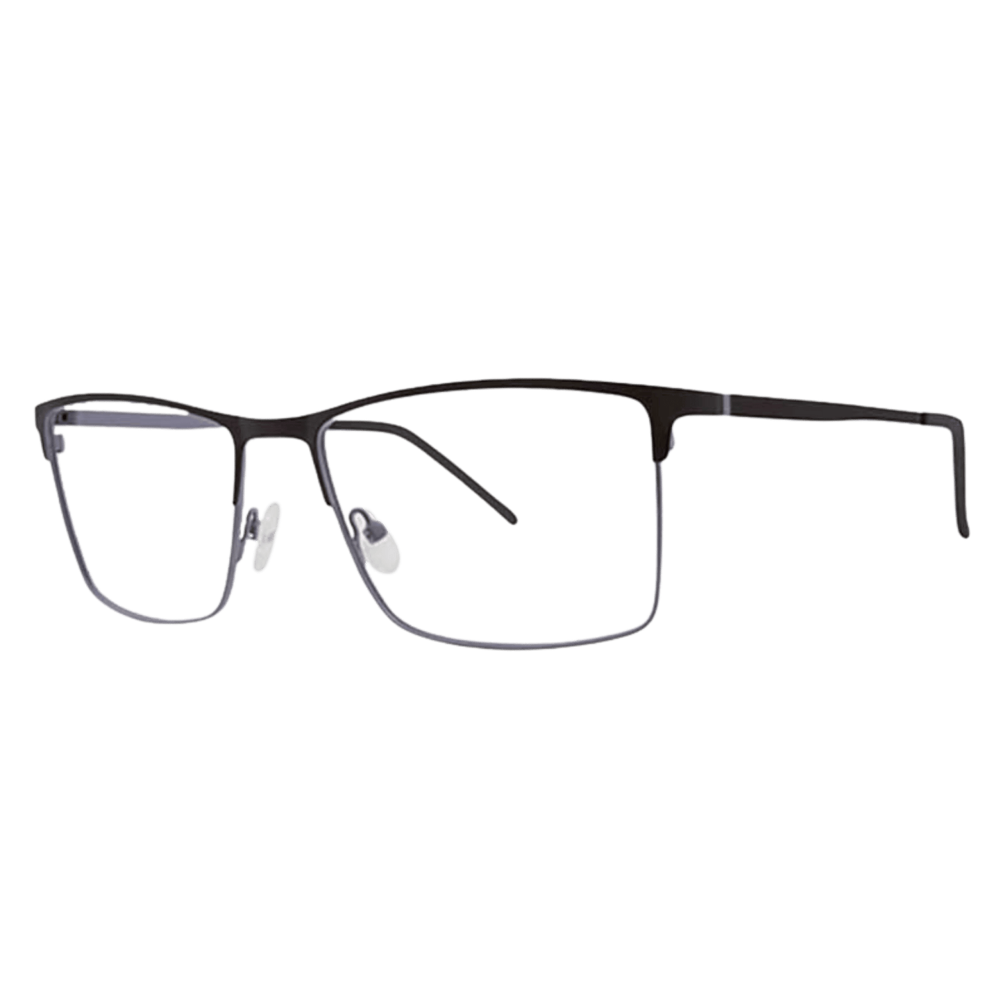Stainless steel black gray frame with nose pads