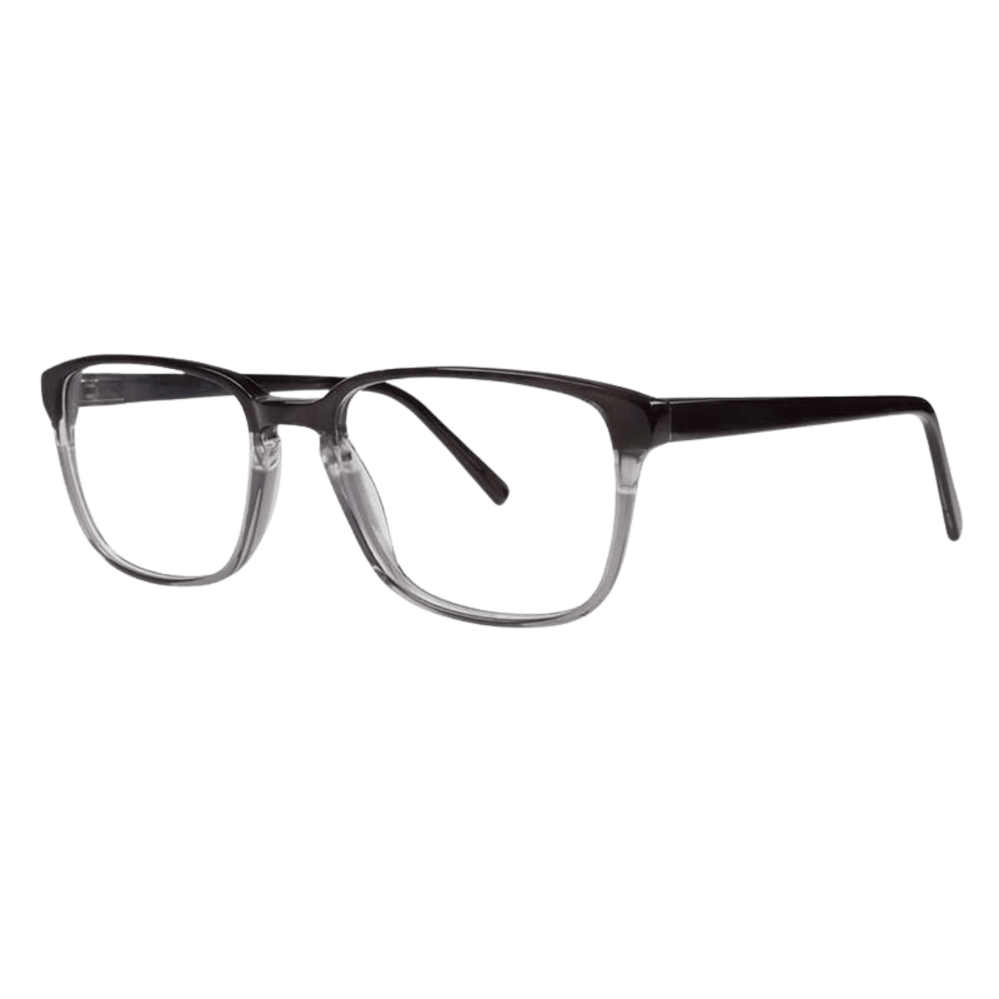 Handmade acetate eyeglasses in black fade
