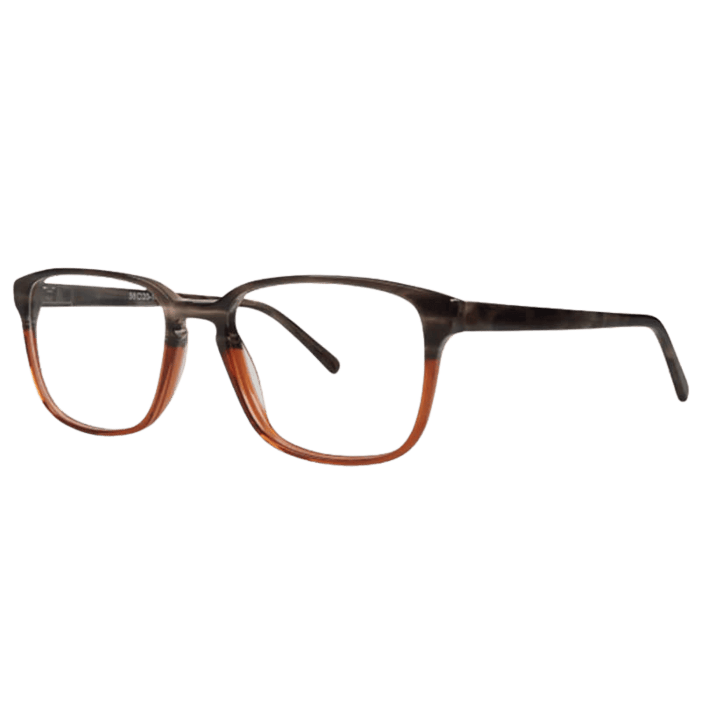 Handmade acetate eyeglasses in brown