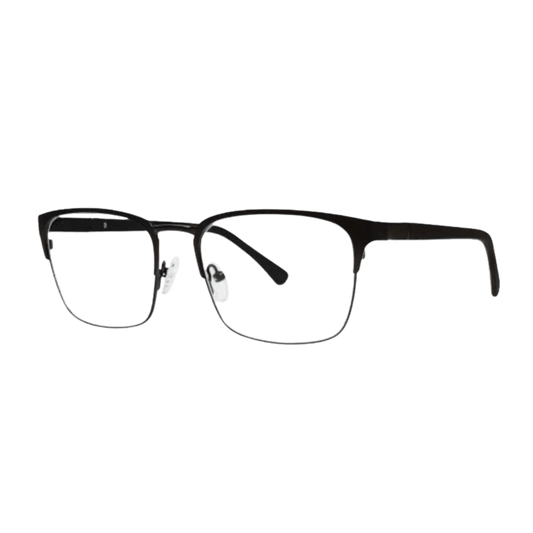 Sleek mens black gunmetal frame