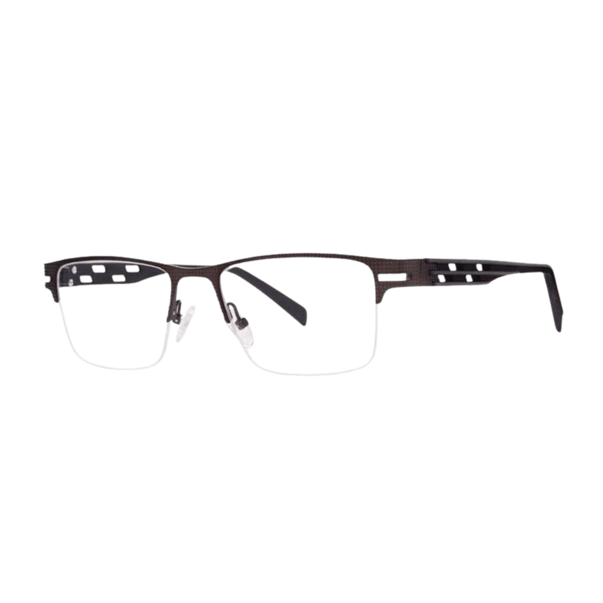 Gunmetal gray mens eyeglasses