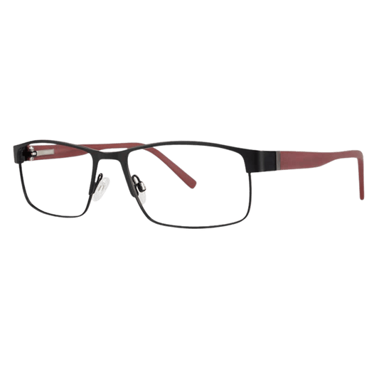 Metal trimmed black brick frame 
