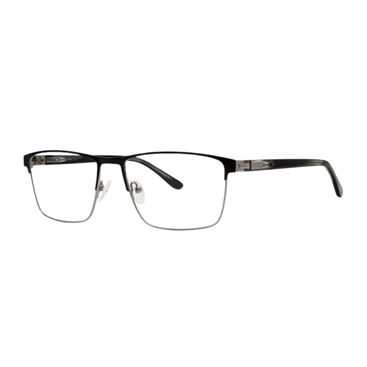 Masculine gunmetal black frame 