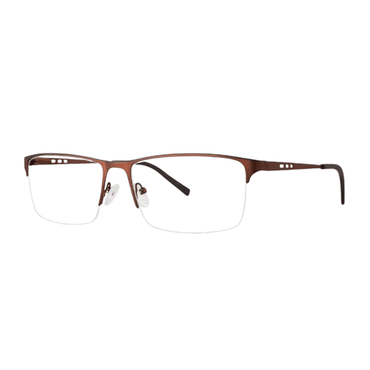 Brown metal eyeglasses
