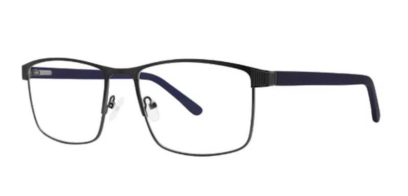 Black eyeglasses on a white background