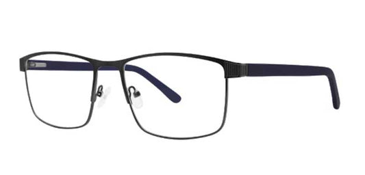 Black eyeglasses on a white background