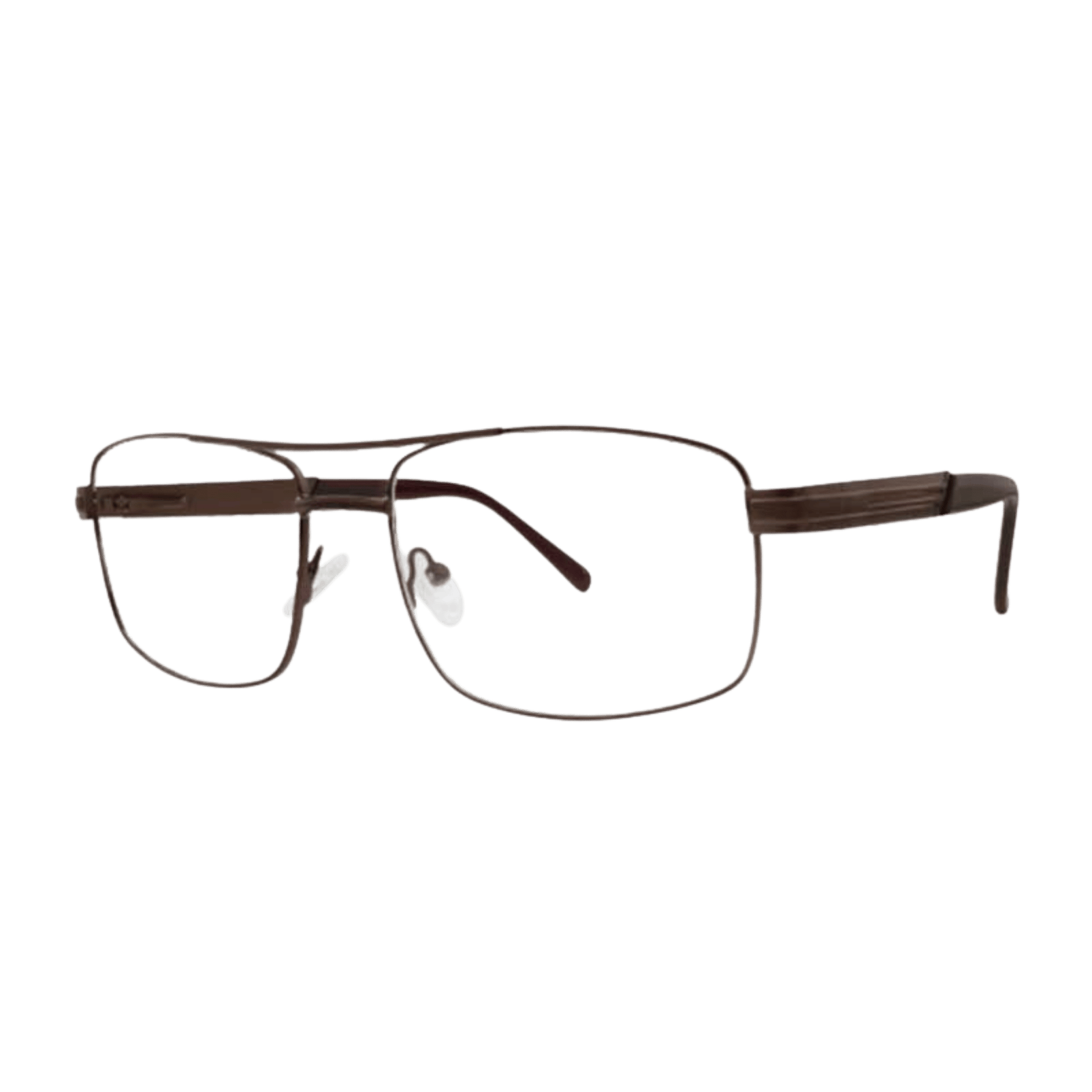 Brown Aviator-like Frame 