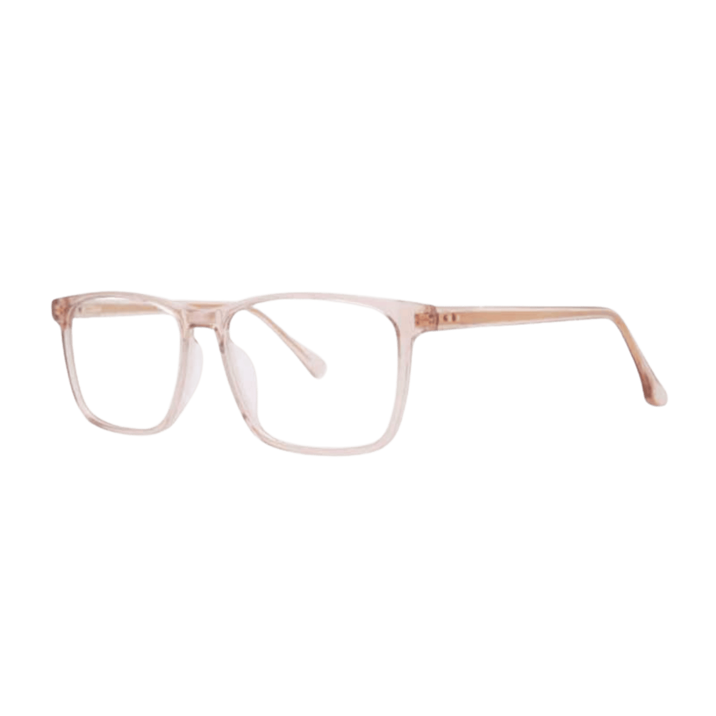 Semi-transparent brown gold eyeglasses