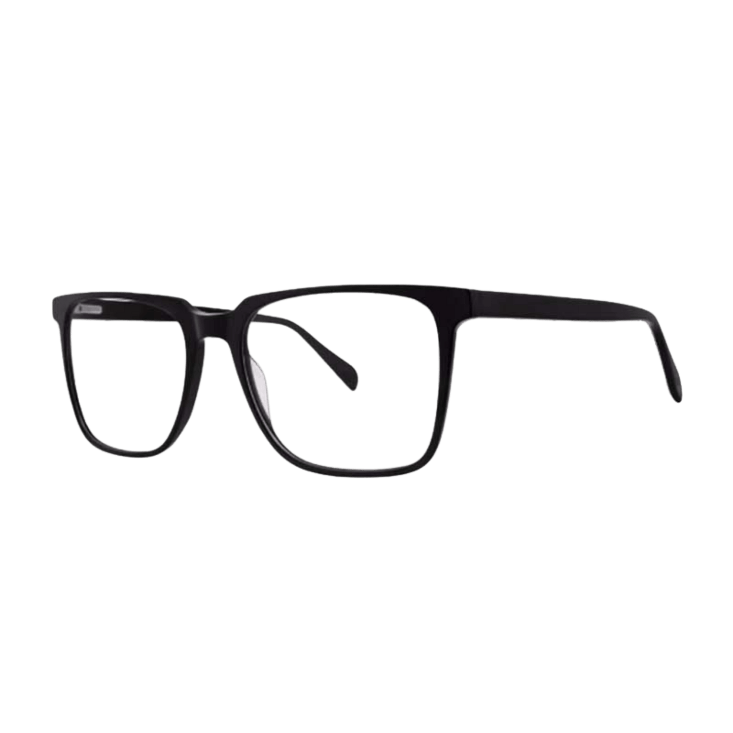 Big frame black eyeglasses