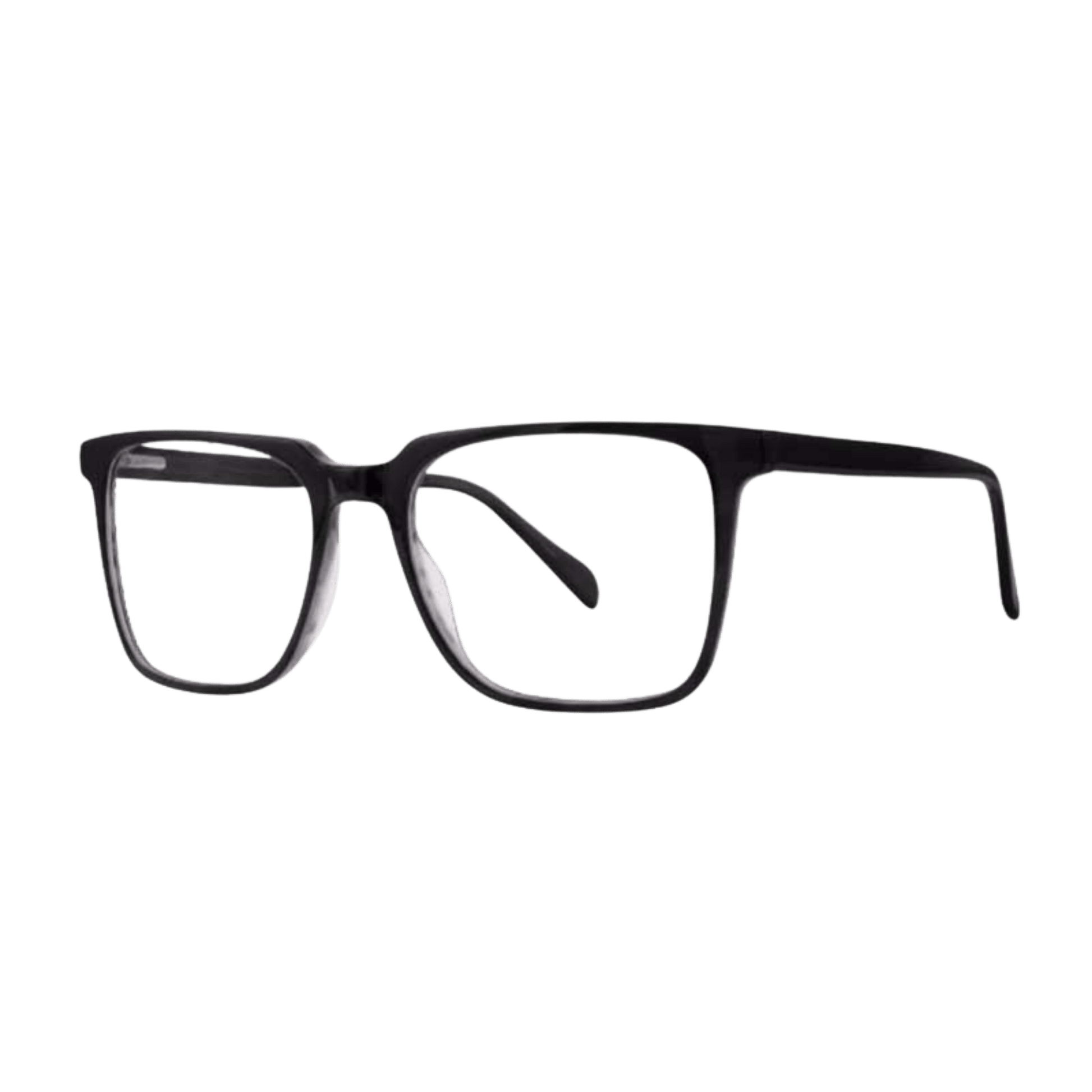 Big frame smoke gray eyeglasses