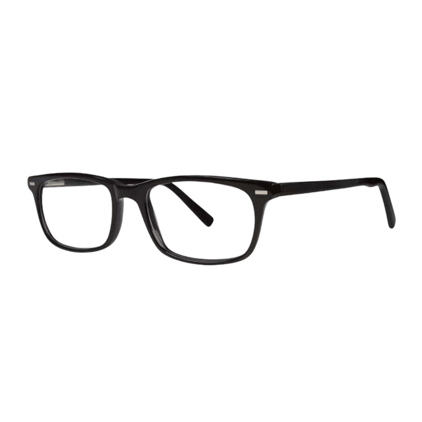 Black rectangular glasses