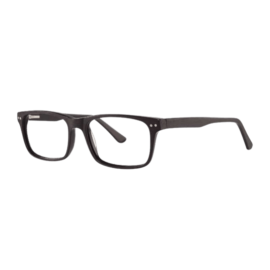Black thick eyeglasses