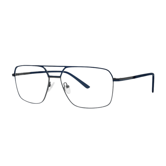 Navy Gunmetal Eyeglasses