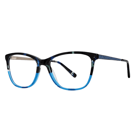 Half blue frame eyeglasses 