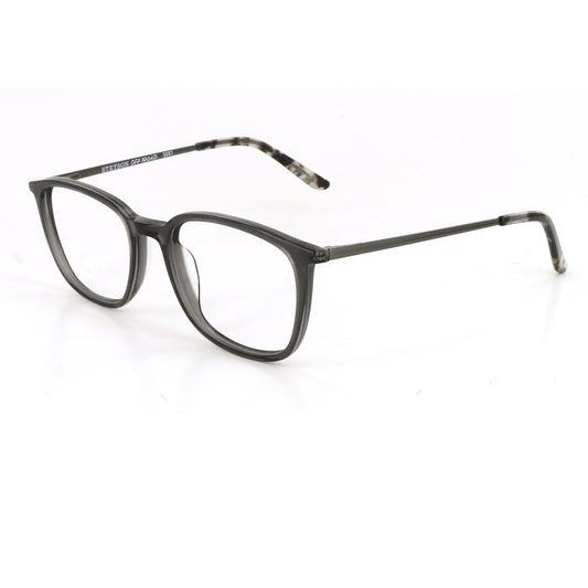Black eyeglasses on a white background