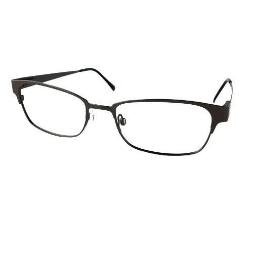Dark gunmetal eyeglasses