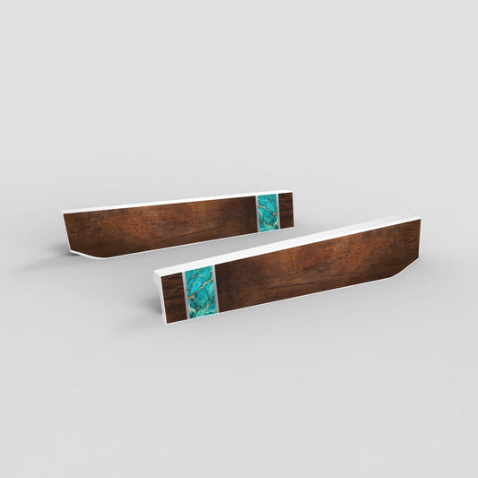 Turqouise Inlay - White